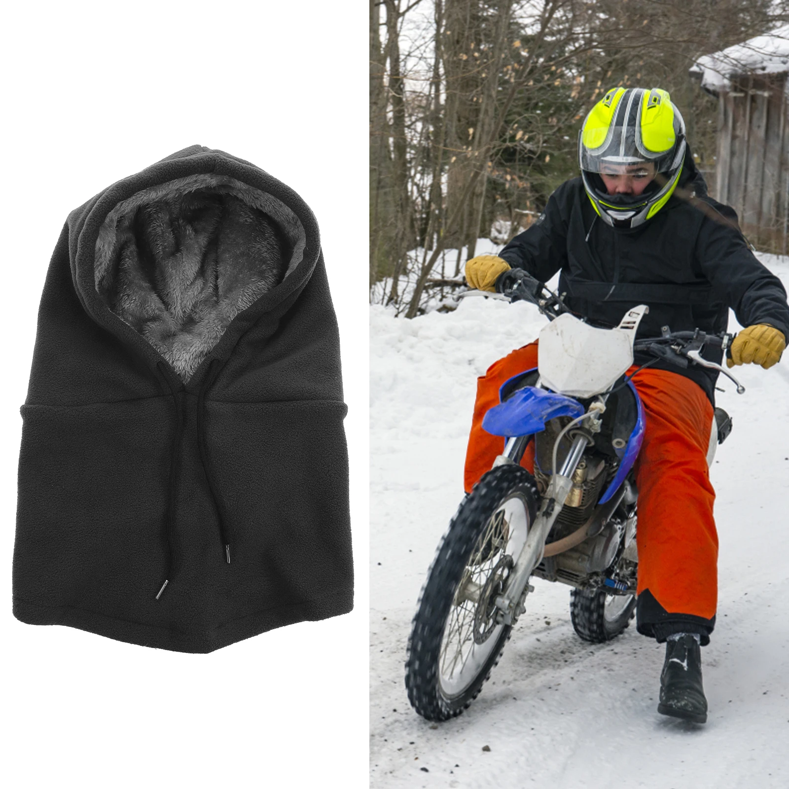 

Cycling Anti Cold Face Gray Long Outdoor Neck Ski Guard Warm Neck Cover Warm Head Cover Practical Headwear