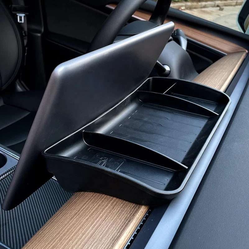 

Для модели Y/3 за экраном, скрытый органайзер, лоток для хранения, аксессуары для приборной панели, материалы TPE с магнитом для ETC