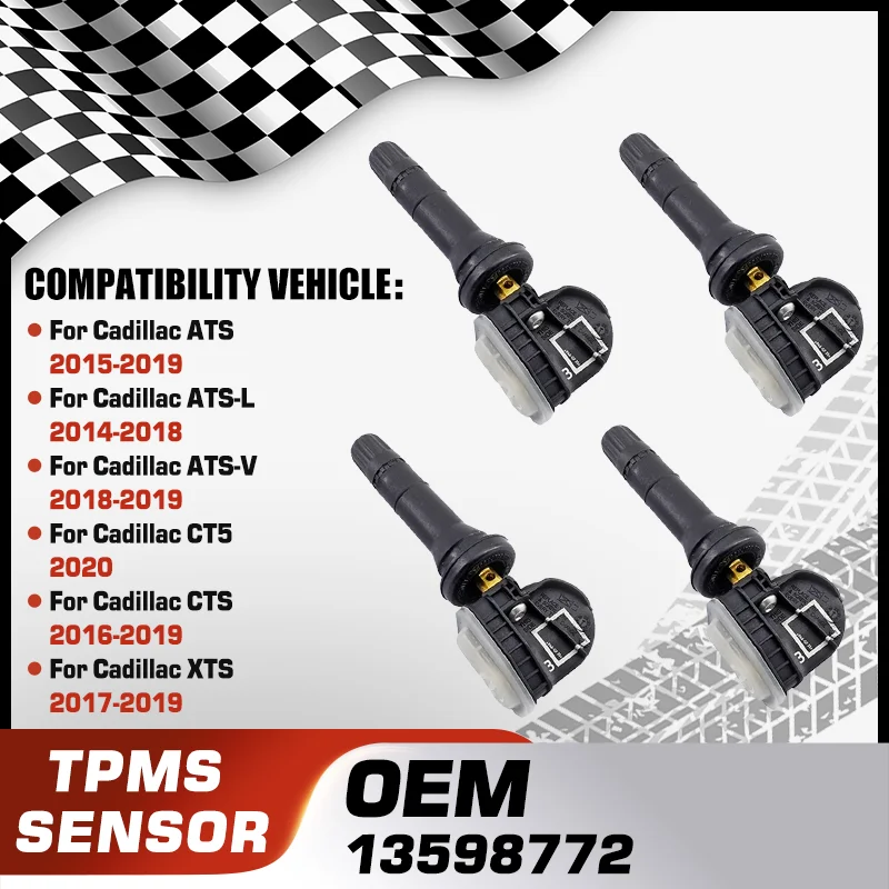 

For Cadillac ATS Cadillac ATS-L Cadillac ATS-V Cadillac CT5 Cadillac CTS Cadillac XTS TPMS Tire Pressure Monitor Sensor System