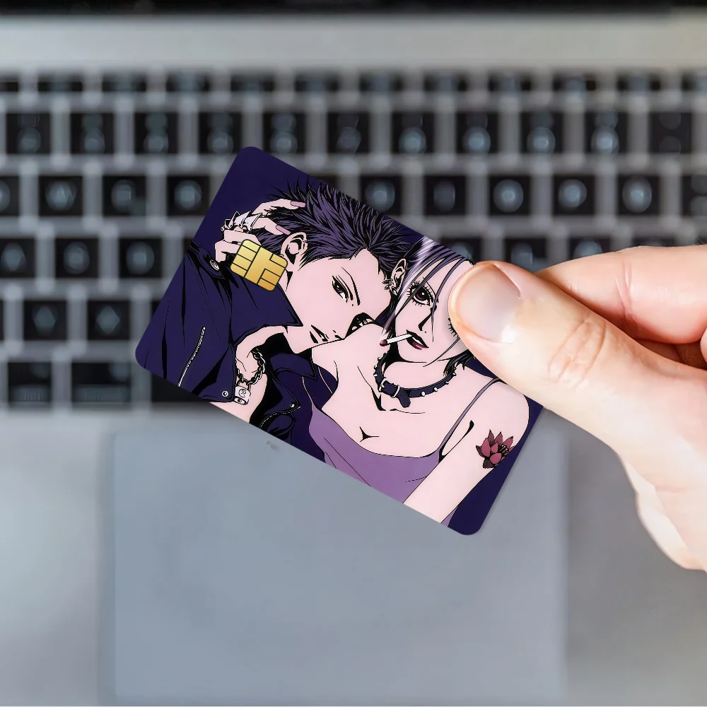 أنيمي فتاة نانا أوساكي فيلم الجلد غطاء ملصقات بطاقة الائتمان 4 قطعة الخصم الجبهة الديكور البنك حافلة تمرير مقاوم للماء #6