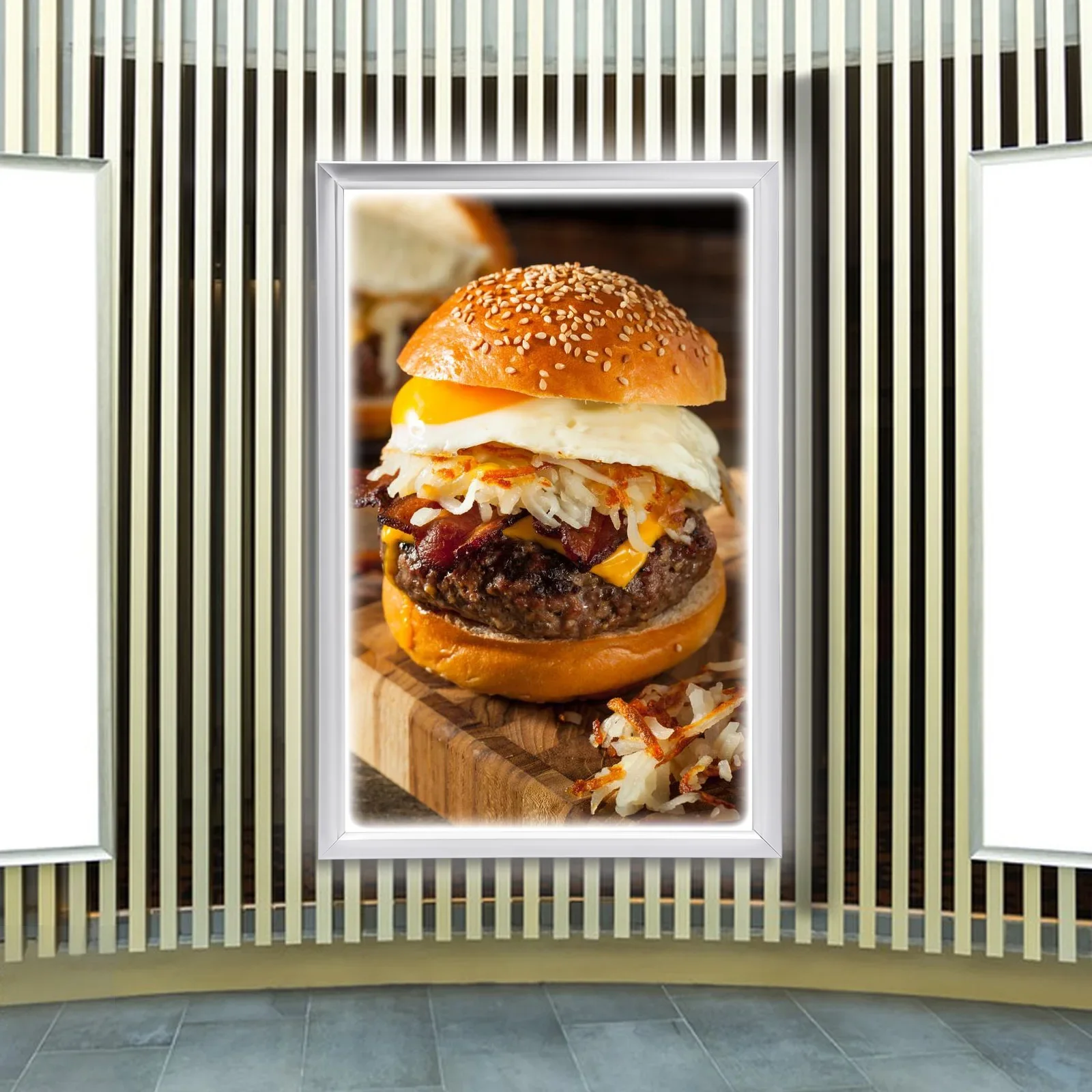 

LED Light Box Advertising Sign Light Sign Backlit Movie Poster Art Picture Frame 24" x 36" Advertising Display
