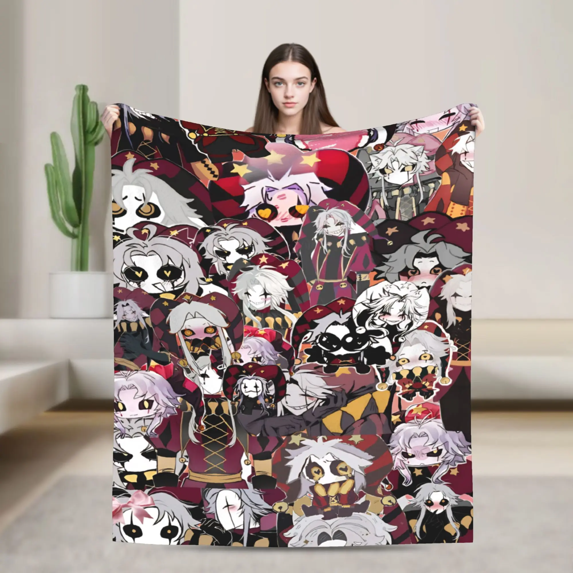 Pierrots The Freak Circus Blanket Lightweight Thin Velvet Comfort Present  Throw Blanket Rug Piece
