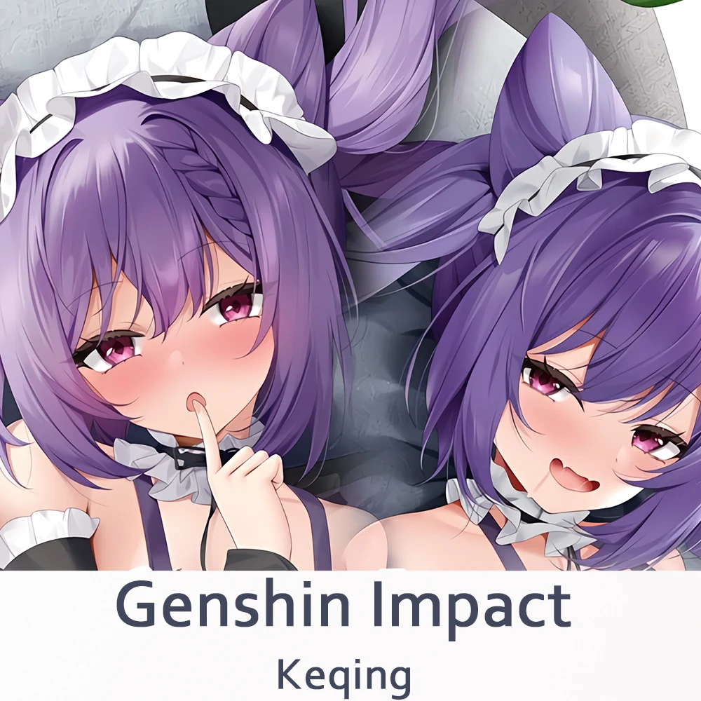 

Подушка для косплея дакимакура Genshin Impact Keqing, оригинальная подушка для обнимания Ke Qing