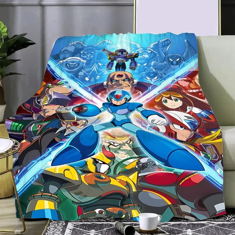 

Anime Megaman X Printed Blanket Picnic Blankets Warm Blanket Soft and Comfortable Blanket Home Travel Birthday Gift