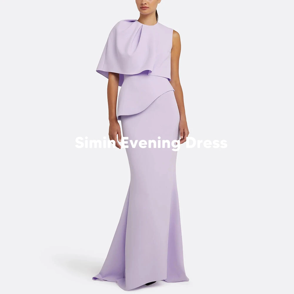 

Simin Customized Women's O-neck Mermaid Simple Evening Dresses With Sleeveless Draped Floor-Length Formal Elegant Dresses 2025