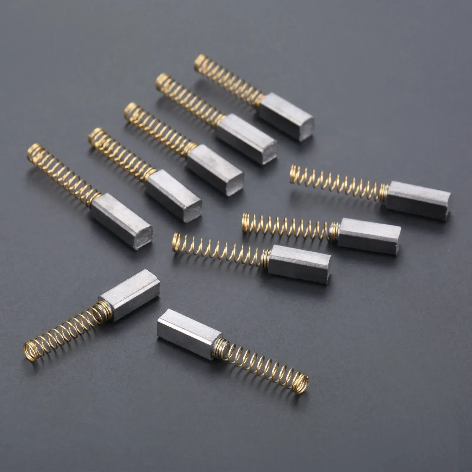 10 Pcs Graphite + Copper Wire Old Household Sewing Machine Carbon Motor Brushes for Singer Elna Kenmore 100W-180w Sewing Machine