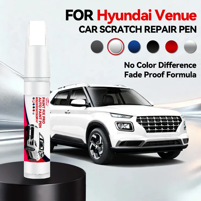 

Ручка-корректор для ремонта краски Hyundai Venue 1996-2025: средство для удаления царапин, аксессуары для авто, цвета: черный, белый, коричневый, серый, красный, синий