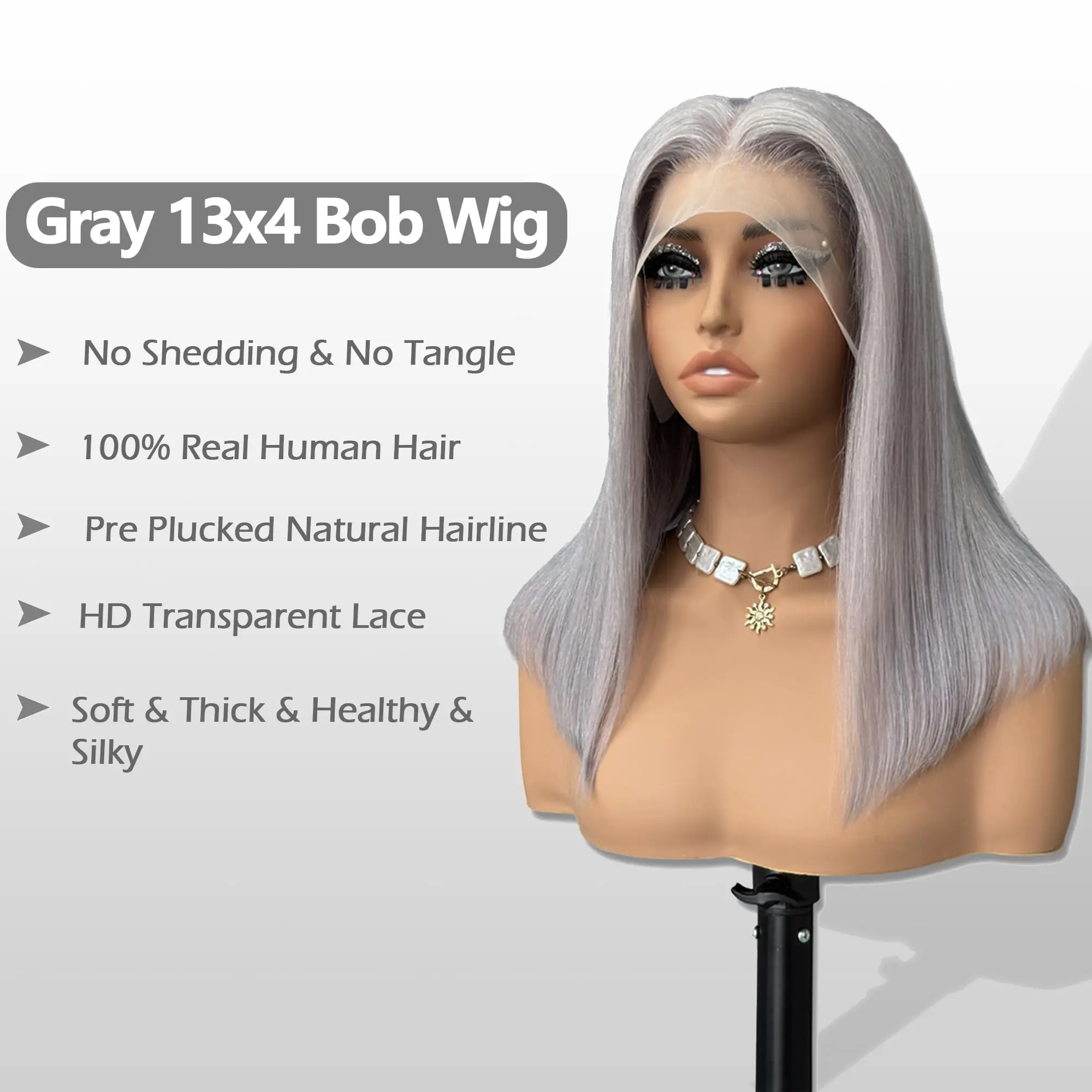 Серый Прямой Парик Боб Короткие Парики Человеческих Волос 13x4 Прозрачный Парик Фронта Шнурка Предварительно Сорванные Бразильские Парики Для Чернокожих Женщин Цветные