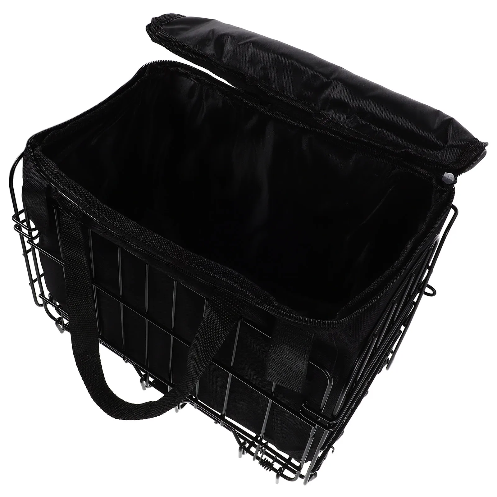

Folding Bike Basket Foldable Bicycle Cargo Scooter City Frame Rear Storage Large Capacity Detachable Liner Bag Compatible