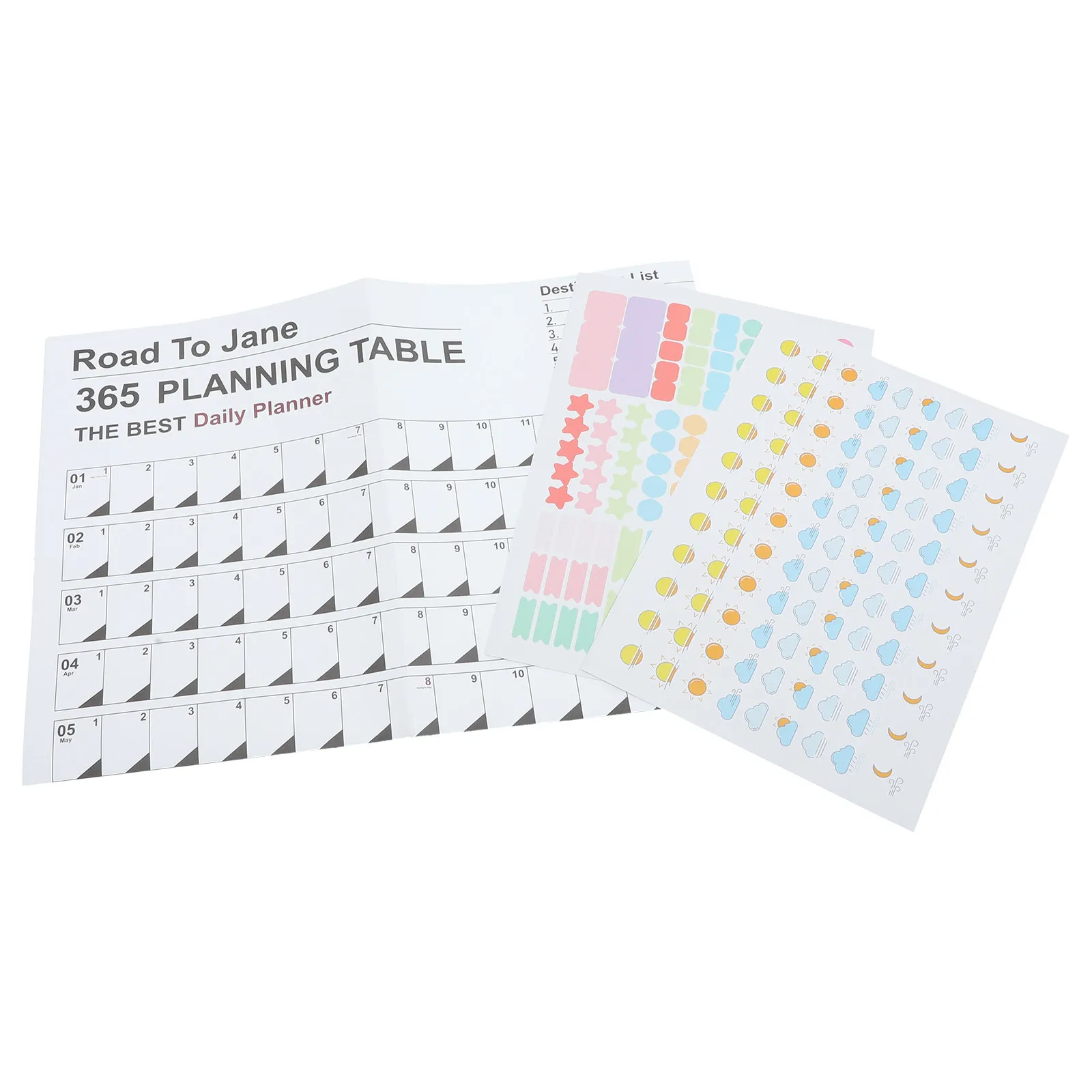 

2024 Wall Calendar Yearly Paper Planner Calendar Oversized Daily Schedule Sheet for Home Office School Time Planning