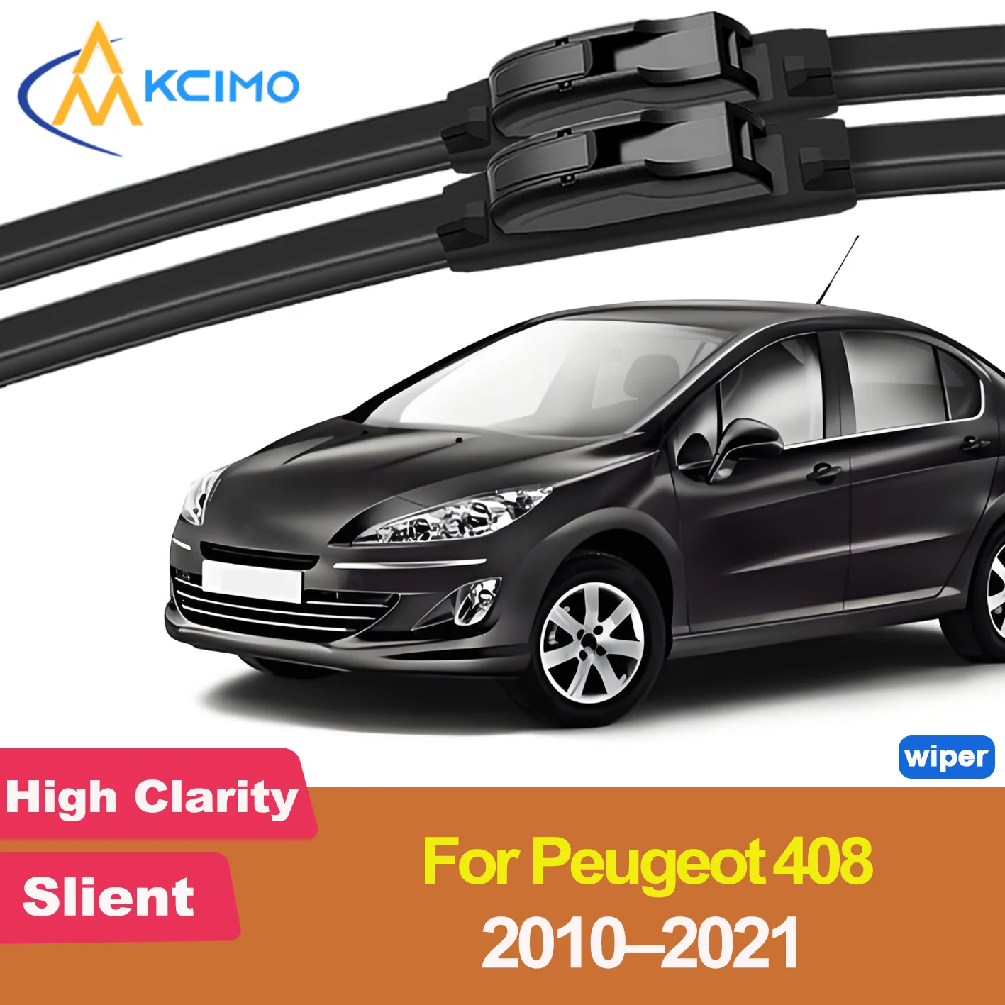 

2PCS New Front Windshield Wiper Blade for Peugeot 408 T7 2010-2021 Front Windshield Auto Wipers Blade Accessories 2021 2020 2019