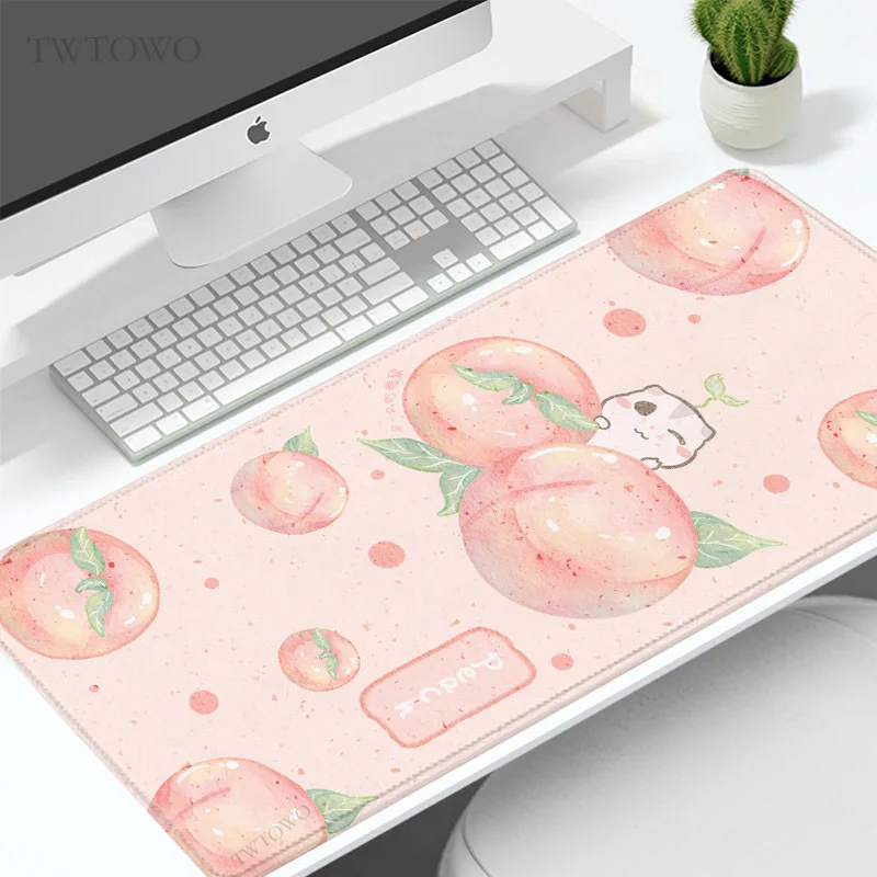 

Mouse Pad Gamer Kawaii Cute Fruit XL HD New Custom Mousepad XXL Playmat Mouse Mat Carpet Gaming laptop Mice Pad Table Mat