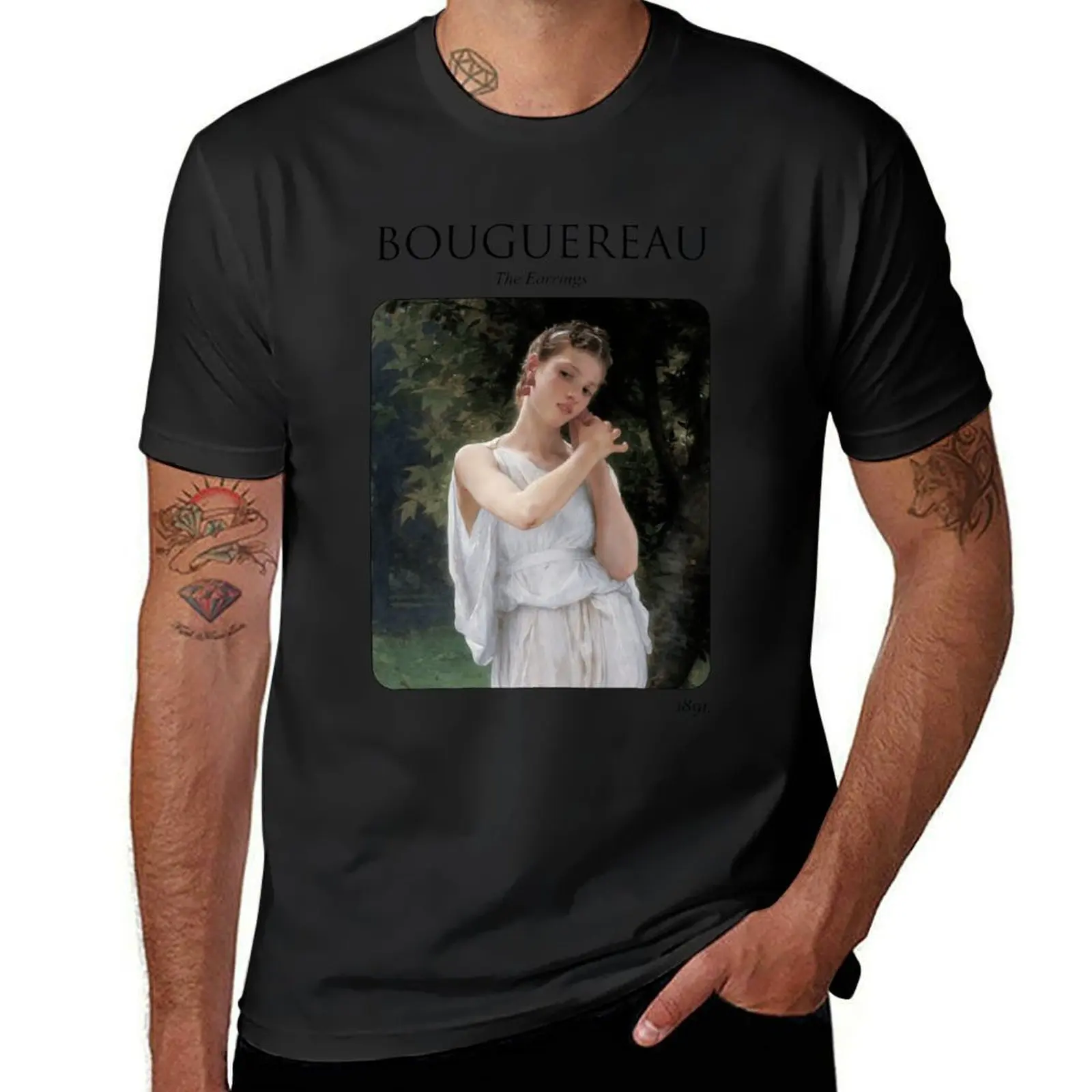 The Earrings (Bouguereau) T-Shirt tees aesthetic clothes oversized vintage men t shirts