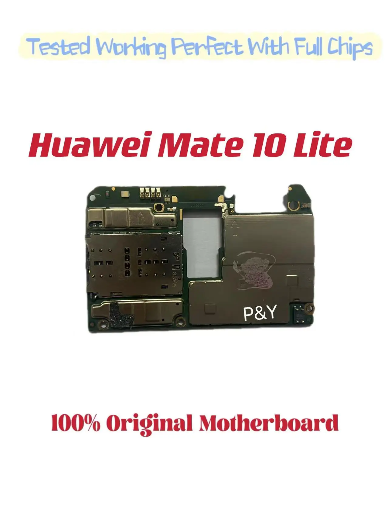 Original Unlocked Main Board for Huawei, Mainboard Motherboard, Chips Circuits, Flex Cable, Mate10Lite