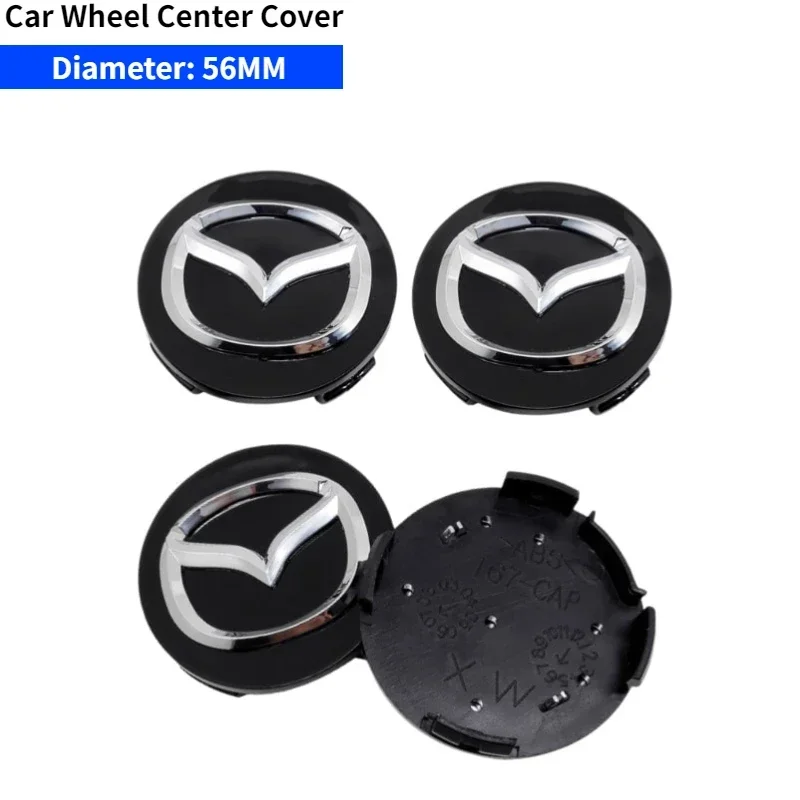 52/56/60mm Auto-Radnabenkappen für Mazda CX5 3 6 2 Atenza MX3 CX3 323 626 RX8 RX7 Protege Axela Speed Reifen-Dekoration – Detail 9