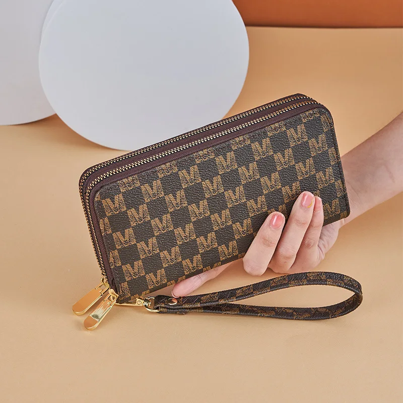 

NEW Women Wallets Fashion Long Double Zipper Women's Wallet Money Coin Holder Female Coin Purse Wristlet Purse