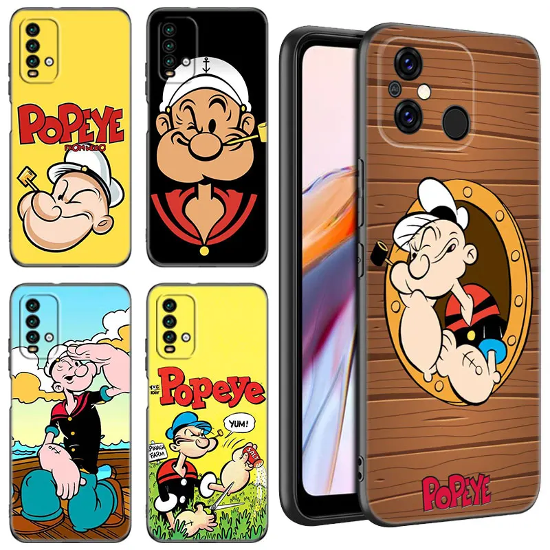 Cute Cartoon P-Popeyes Phone Case For Xiaomi Redmi 11 Prime 11A 12C 13C A1 A2 + A3 12 4G 10 13R 5G 9A 10A 9C 10C 9i 12R Note 9T