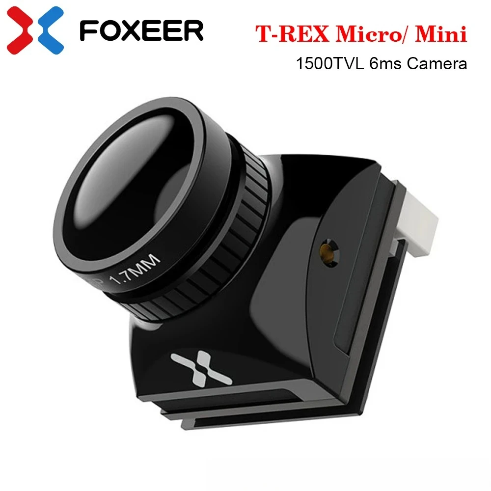 FOXEER T-REX Micro/ Mini 1500TVL 6ms Camera 0.001Lux Super OSD WDR 4:3 16:9 PAL/ NTSC Switchable Full Weather for RC FPV Drone