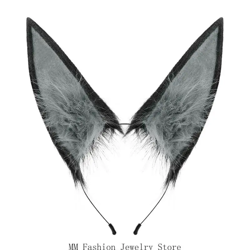 

D0UB Contemporary Animal Ears Headpiece Soft Hairband Fashion Hair Ornament For Role Play Christmas Festival Occasion