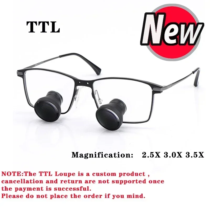 

Excellent Top Quality 2.5X 3.0X 3.5X TTL Loupes Binoculars Dental Magnifying Glasses Embedded Loupe Dental Loupes Titanium Alloy