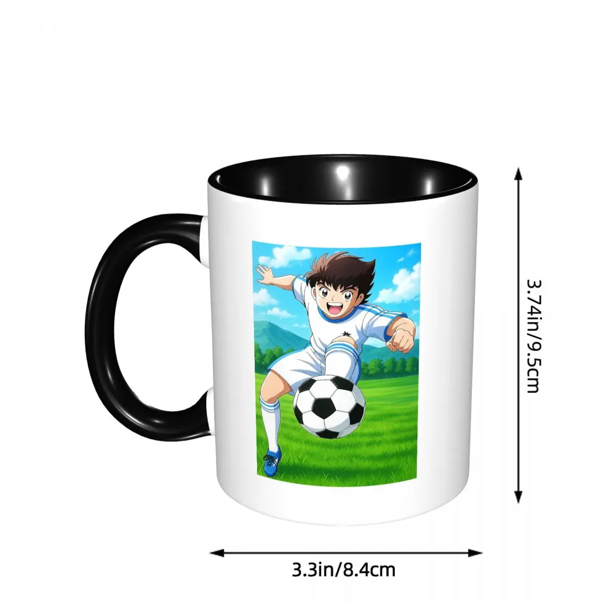 Captains Tsubasas Japan Football Anime  Mug Funny Ceramic Coffee Cups Tea Mugs Milk Cup Drinkware Gifts for Friends