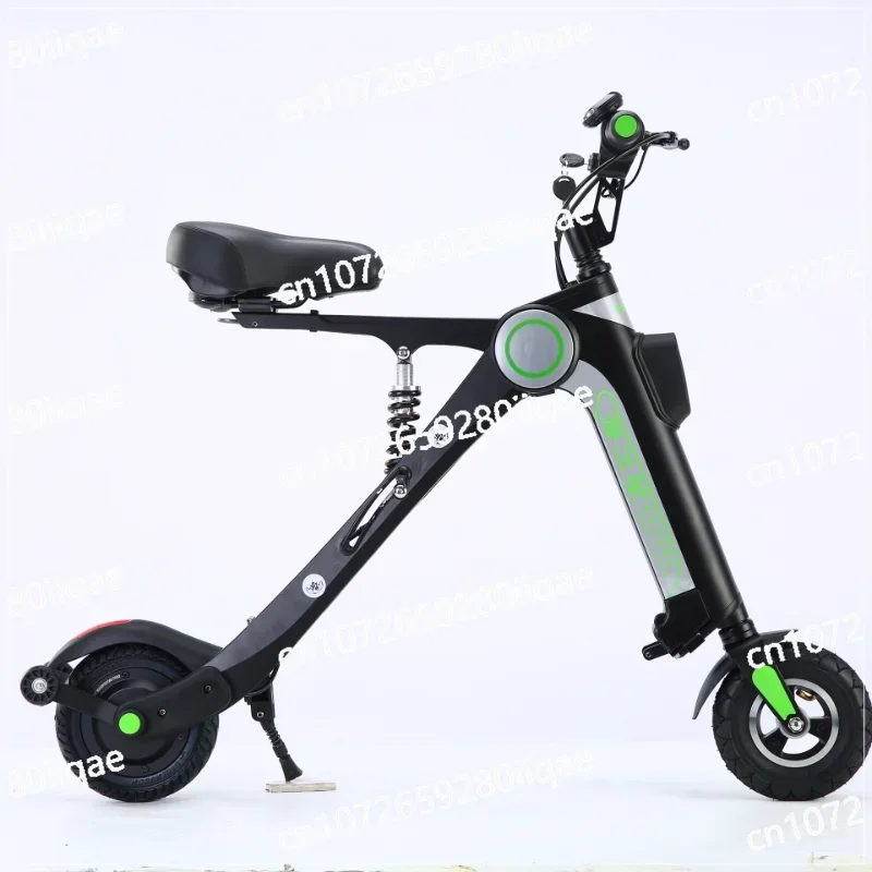 Folding electric car ultra-light and portable, adult men and women driving, electric scooter, lithium battery, small battery car