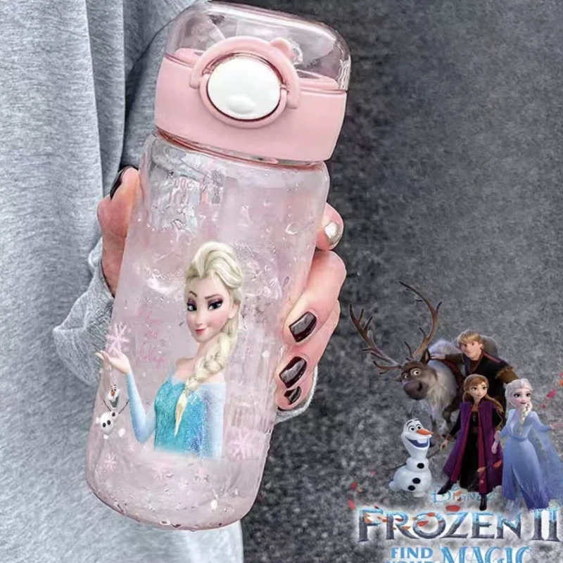 

Elsa Princess Water Cup Women'S Simple Plastic Straw Cup Student Cute Cup Ins High Beauty High Temperature Resistant Water Cup