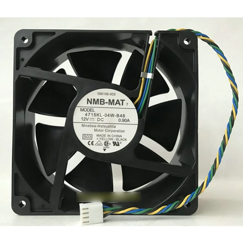 

Новый вентилятор охлаждения NMB-MAT 4715KL-04W-B46 DC 12V 0.90A 4Pin # QW
