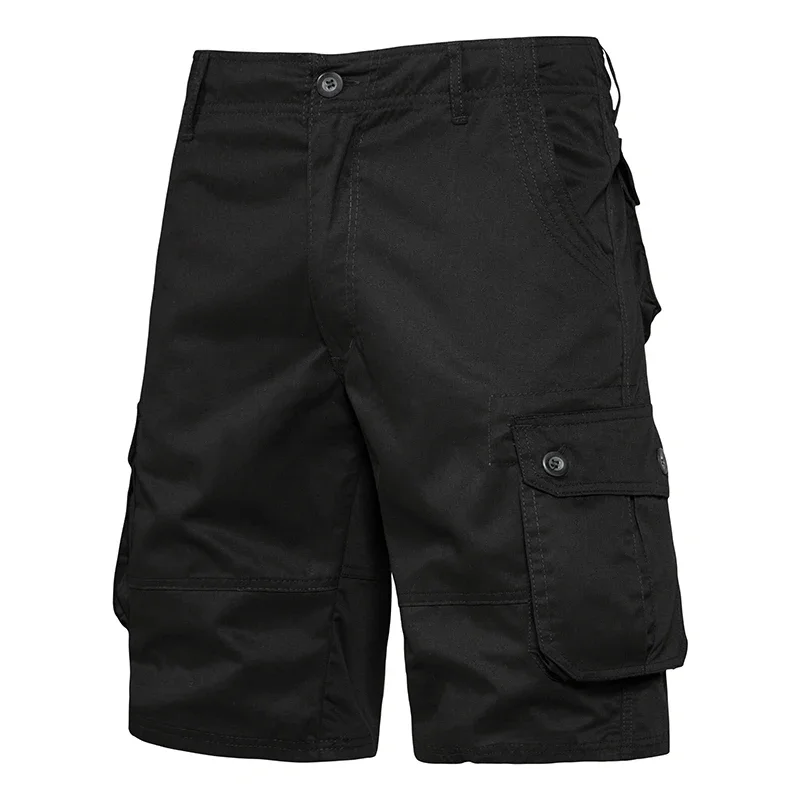 

Men's Shorts Loose Large Size Multi-Pocket Overalls Summer Cotton Comfortable Nickel Pants Outdoor Casual Sports Beach Pants