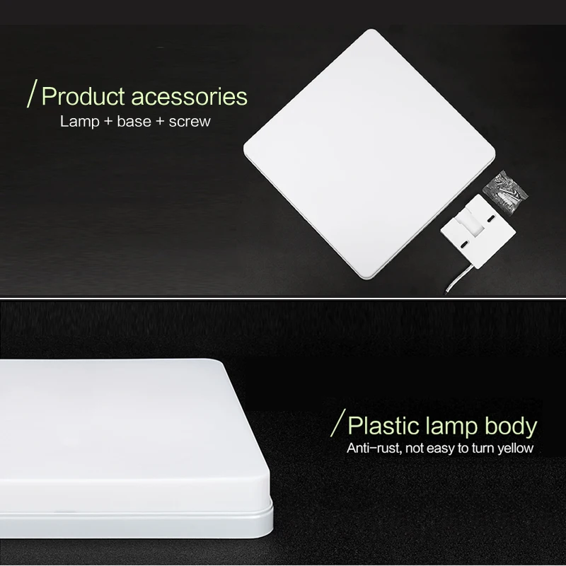 Marpou Square Led Ceiling lamp for living room bedroom Ultra thin Energy Saving Natural indoor lighting Ceiling lights for room