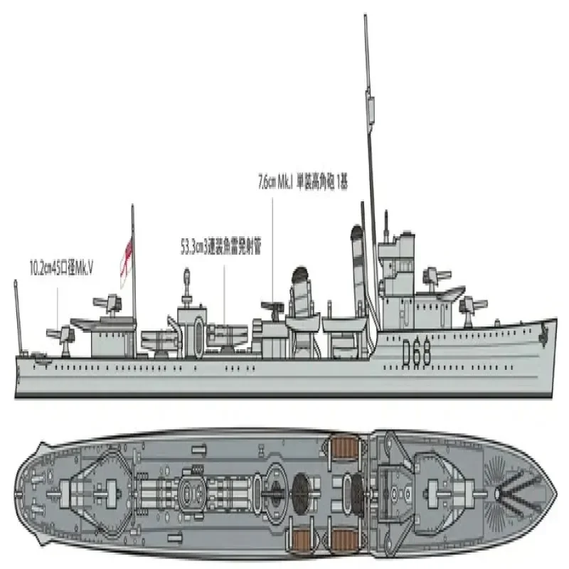 タミヤ-ロイヤルオーストラリア吸血鬼駆逐艦モデル建設キット趣味用、DIYボート、31910組み立てモデル、1:700スケール