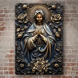 Boho-Chic Metal Aluminum Wall Sign, Maria Design, Perfect for Home, Farmhouse, Bar & Restaurant Decor, Decorative Wall Poster