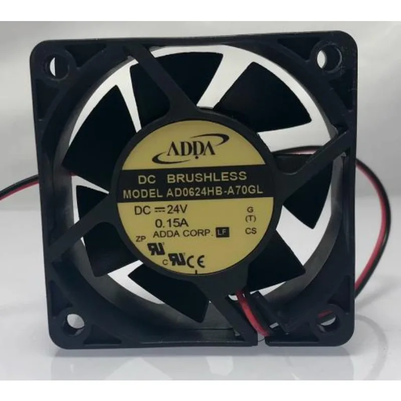 

New for ADDA AD0624HB-A70GL 6025 DC 24V 0.15A Frequency Converter Fan 6CM 60*60*25mm