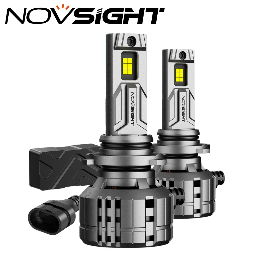 

NOVSIGHT N60 Series LED Car Headlight Bulb 9005 H7 H11 Super Bright Lamps 60W 40000LM Headlamp 6500K White