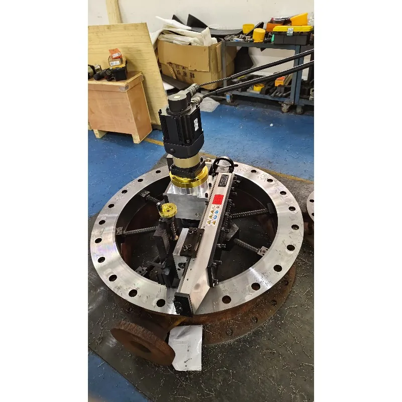 เครื่องเจียรหน้าแปลนแบบติดตั้งภายในแบบพกพา