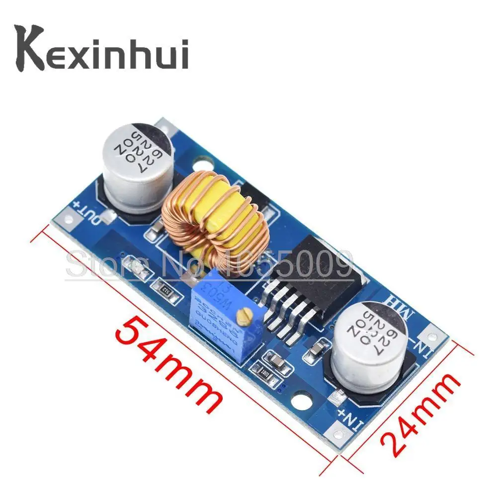 5A XL4015 DC-DC 4-38V to 1.25-36V 24V 12V 9V 5V Step Down Adjustable Power Supply Module LED Lithium Charger With Heat Sink