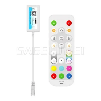SP511E DC5V-24V 12V  LED Pixel RGB  Controller Light WIFI Music Voice Phone APP  For WS2812 SK6812 WS2811 Addressable LED Tape