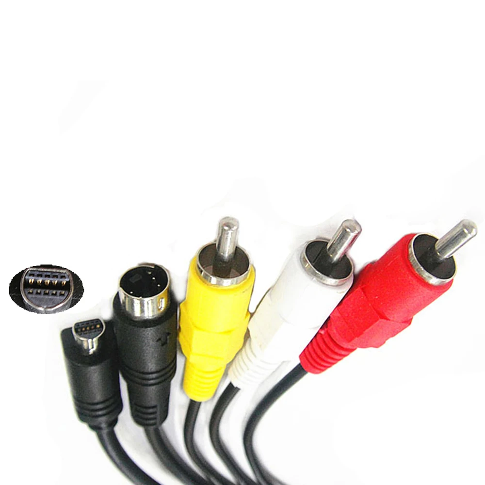 NEWEST Lead AV Cable 10-Pin DVI DV Connector to 3 RCA S-Video for Sony DCR Handycam Camcorder Digital Camera VMC-15FS A/V