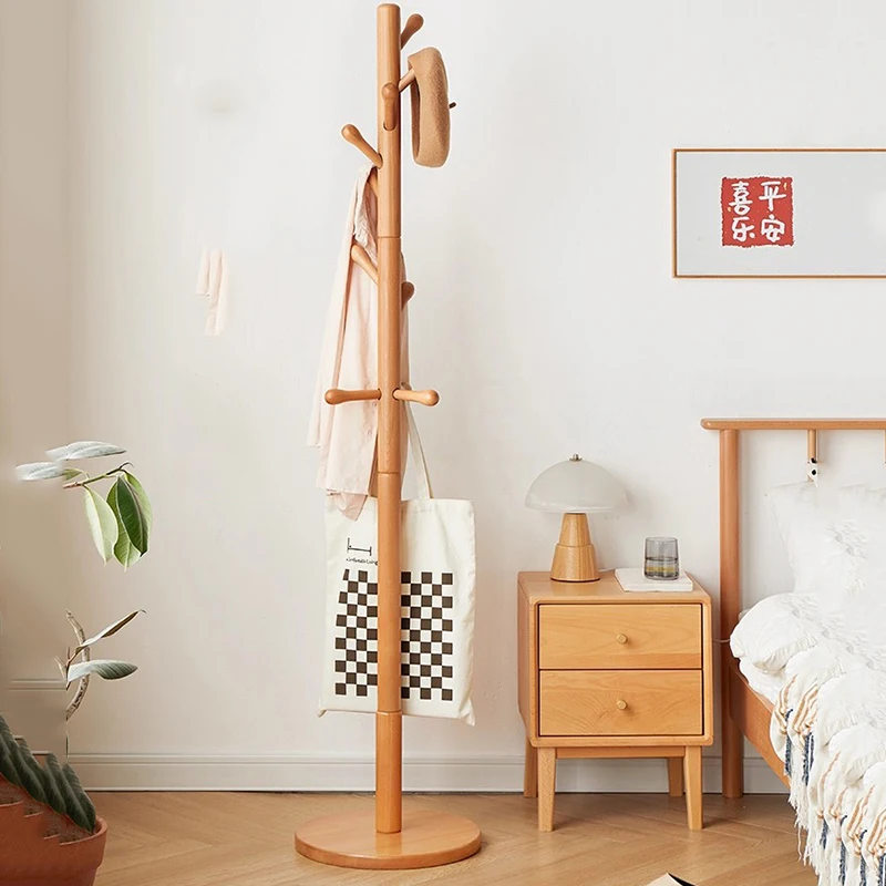 

Floor Wooden Coat Racks Storage Standing Clothes Space Saving Living Room Open Coat Racks Luxury Perchero Lounge Suite Furniture