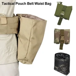 Folding Tactical Molle Magazine Dump Drop Pouch Hunting Tactical Airsoft Gun Ammo EDC Bag Foldable Utility Recovery Mag Holster