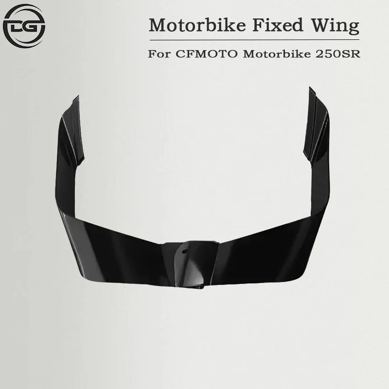 Motorcycle Aerodynamic Winglets Windshield Fairing Wing 250 SR Fixed Wind Wing ABS Plastic Accessories Black for CFMOTO 250SR