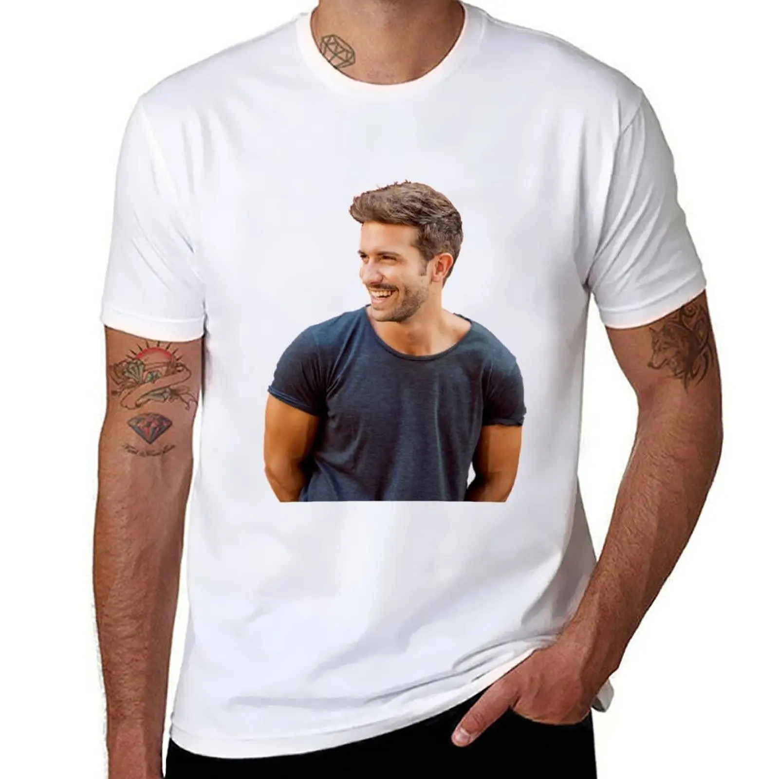 

Pablo Alboran T-Shirt black cotton t-shirt plain for man package man t shirts for men T-Shirt