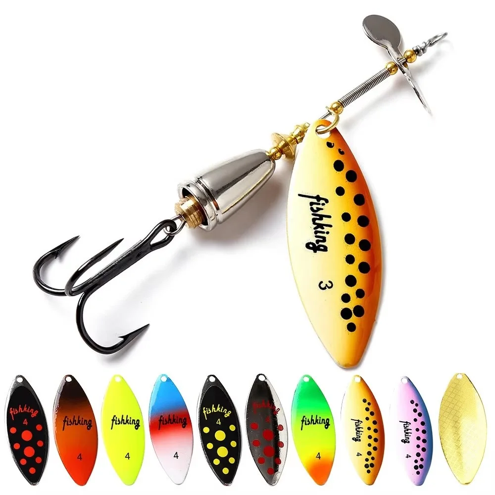 15g Long Cast Fishing Lure Spinner Bait Matel Artificial Bait Hard Lure With Treble Hooks Spoon Pike Bass Fishing Tackle