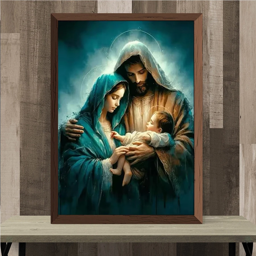 Jesus baby Diamond Painting Kit Virgin Mary Religious Sticker Diamond Embroidery Handmade MOM‘love DIY Mosaic Home Decoration