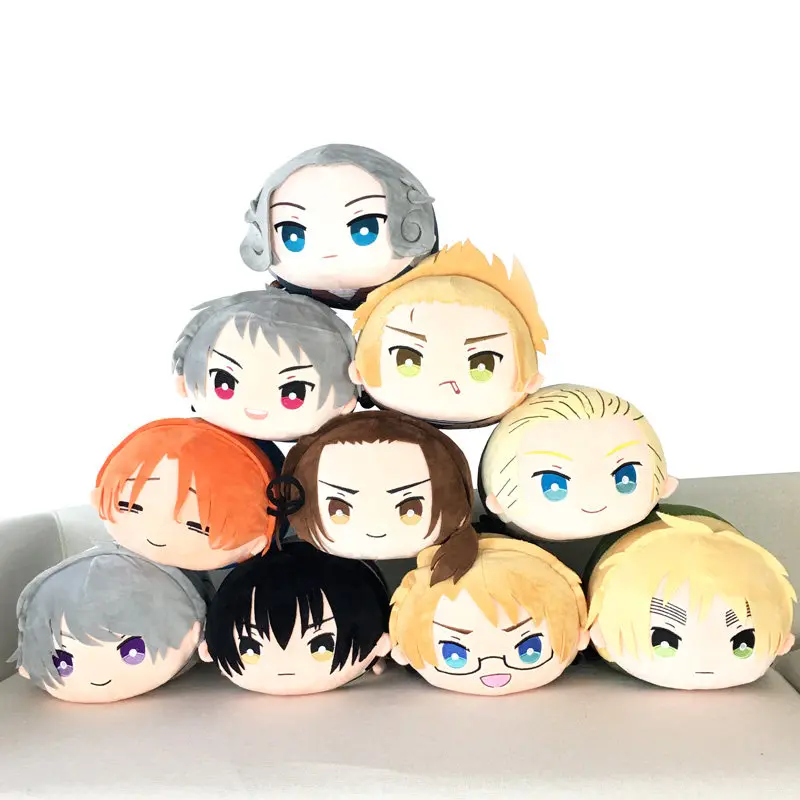 30cm Anime Hetalia Axis Powers Plush Toy Pillow Cushion Arthur Kirkland Alfred F. Jones Feliciano Vargas Cosplay Stuffed Dolls