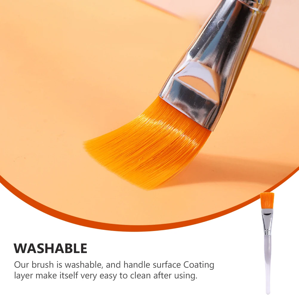 

4Pcs Face Mask Brush Transparent H for Gel Cream Masks Skincare Fiber Bristles Soft Comfortable Washable Facial Applicator