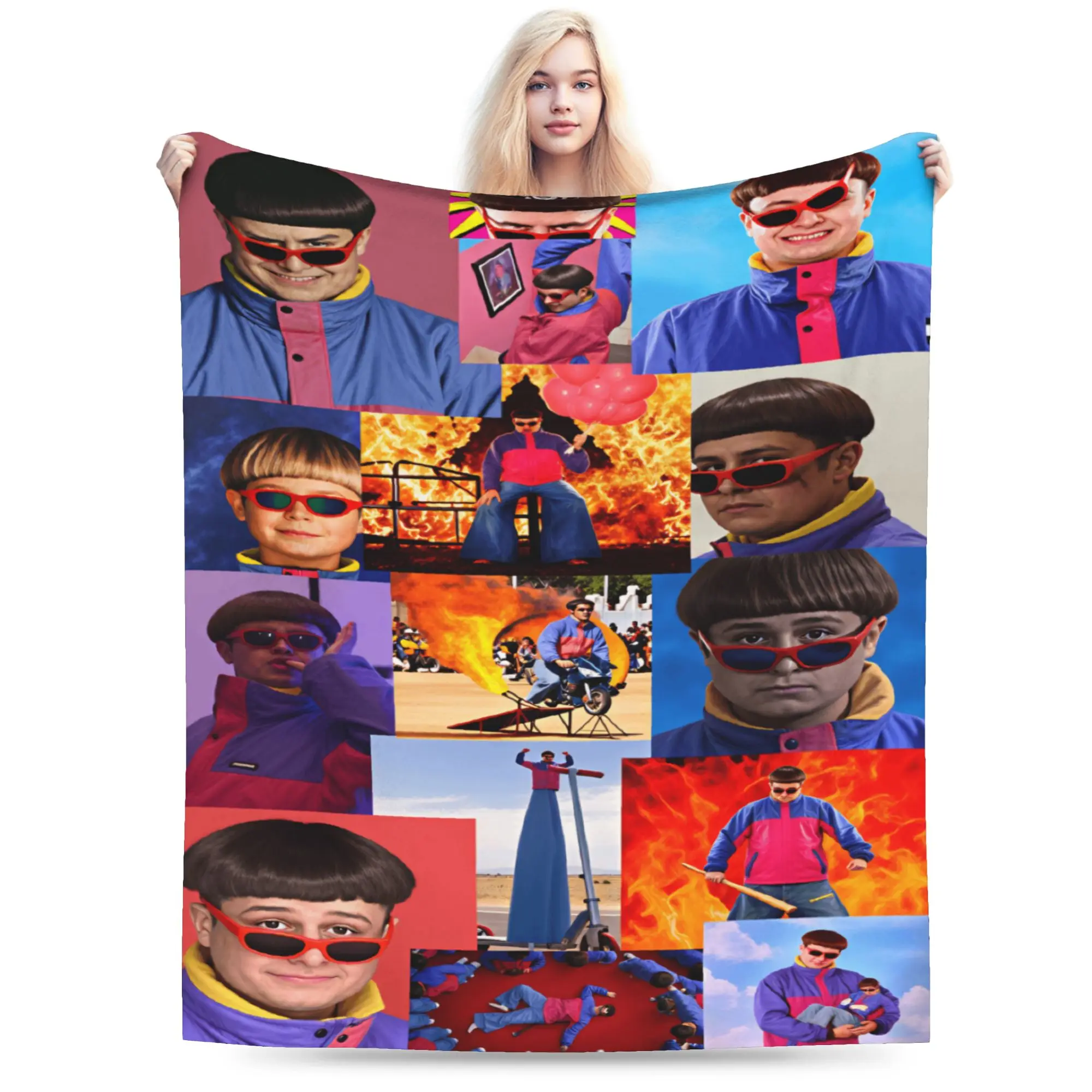 Singer Oliver Tree Soft Comfy Blankets For Chair Sofa Bed  Graphic Throw Blanket Winter Plane Travel Flannel Bedspread