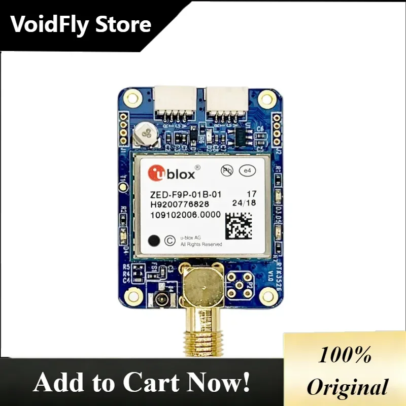 VoidFly ZED-F9P-01B Module Board with RTK GPS/BDS/GL/GA/QZSS GNSS Antenna Racing Dr-one Parts Accessory for Dr-ones