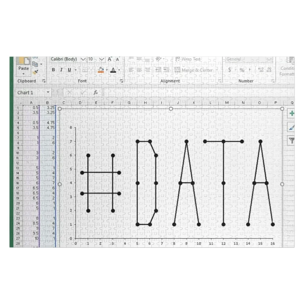 

Excel Data graph Jigsaw Puzzle Personalized Toy Photo Personalized Gifts Puzzle