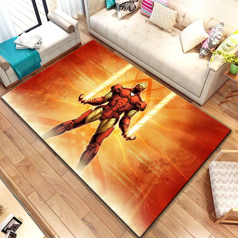 Iron Man printed area carpet for children Living room Bedroom floor mat Kitchen mat Children's Bedroom Mat